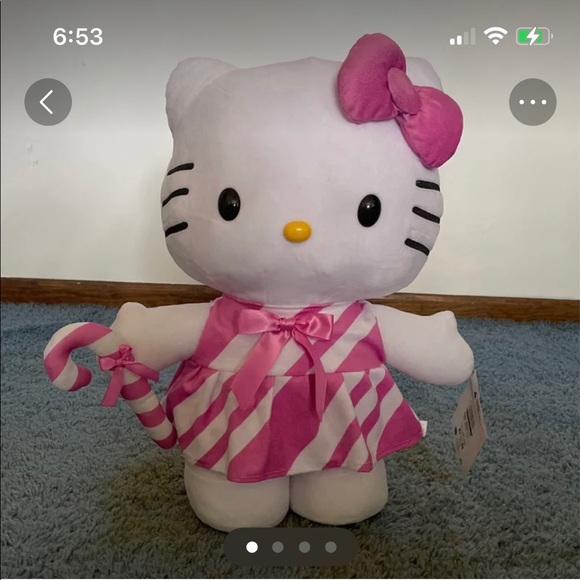 NWT HELLO KITTY PINK PLUSH - Picture 1 of 4